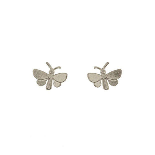 Sterling Silver "Tiny Butterfly" Stud Earrings 