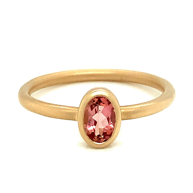 Imperial Topaz Solitaire Ring - "Looking Glass"
