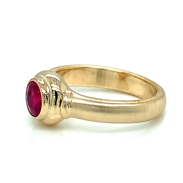Ruby and 14K Yellow Gold Ring- "Cherry Cocktails"