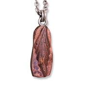Copper Drop Necklace-"Outstretched Leaf"