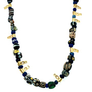 Ancient Roman & Persian Beaded Gold Necklace- "Flora"