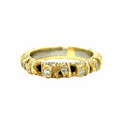 Yellow Gold and Diamond Ring - "Aspen"