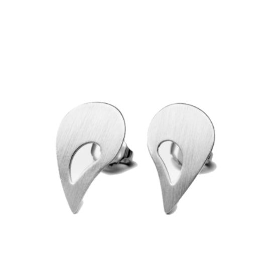 Sterling Silver Earrings - "Paisley Stud"