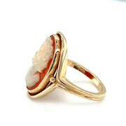 Yellow Gold Cameo Ring- "Portrait of a Lover"