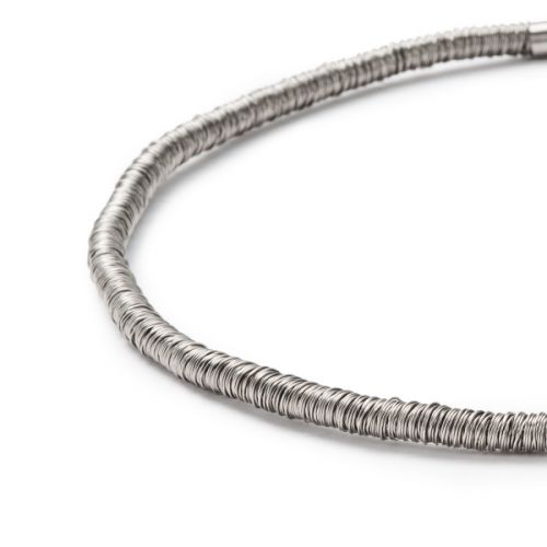 16" Multi Spiral Stainless Steel Necklace