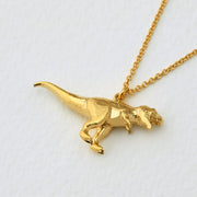 Gold Vermeil Dinosaur Necklace - "Tyrannosaurus Rex"