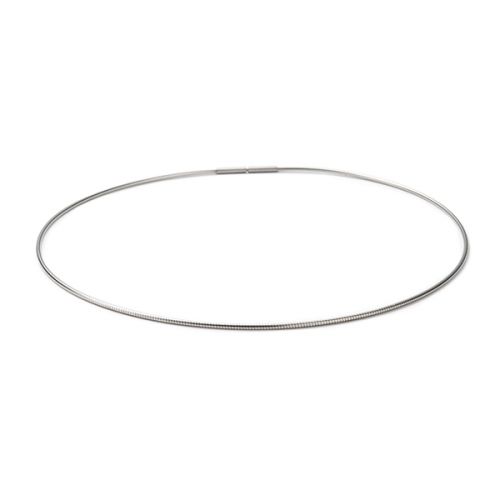 2mm Basic Omega Stainless Steel Necklace