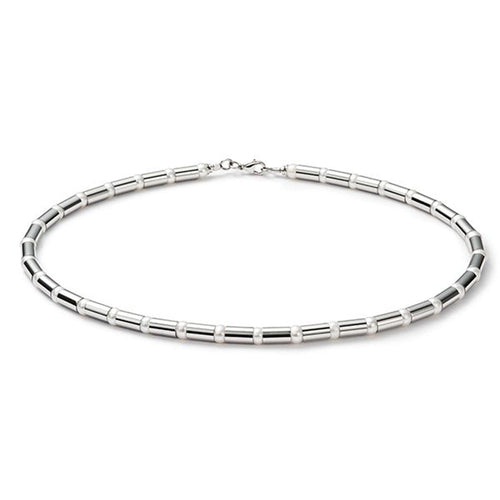Pearl and Stainless Steel Beaded Necklace