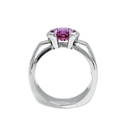 Fantasy-Cut Pink Sapphire Engagement Ring- "Cosmopolitan"