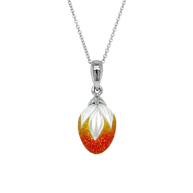 Lab Grown Diamond & Pearl Necklace - "Galaxia Bud"