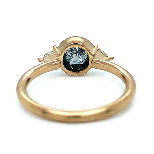 Salt and Pepper Diamond Ring- "Visions of Love"