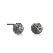 Sterling Silver Full Moon Studs