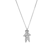 Bear Sterling Silver Charm Necklace