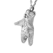 Bear Sterling Silver Charm Necklace