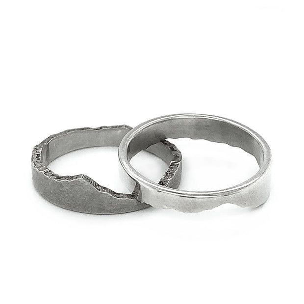Handcrafted Sterling Silver Interlocking Ring - "The Bridgers"