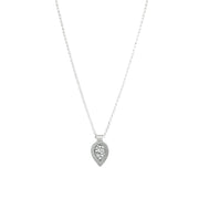 Sterling Silver Necklace - "Rising Tear"
