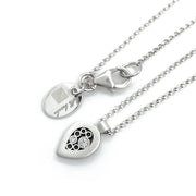 Sterling Silver Necklace - "Rising Tear"